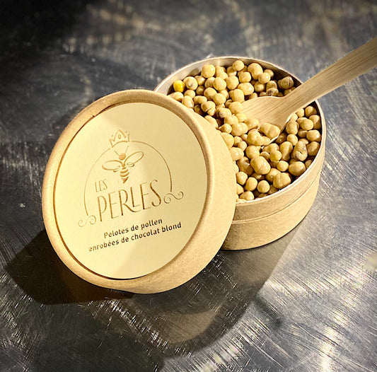 Perles de pollen enrobées de chocolat Blond caramélisé
