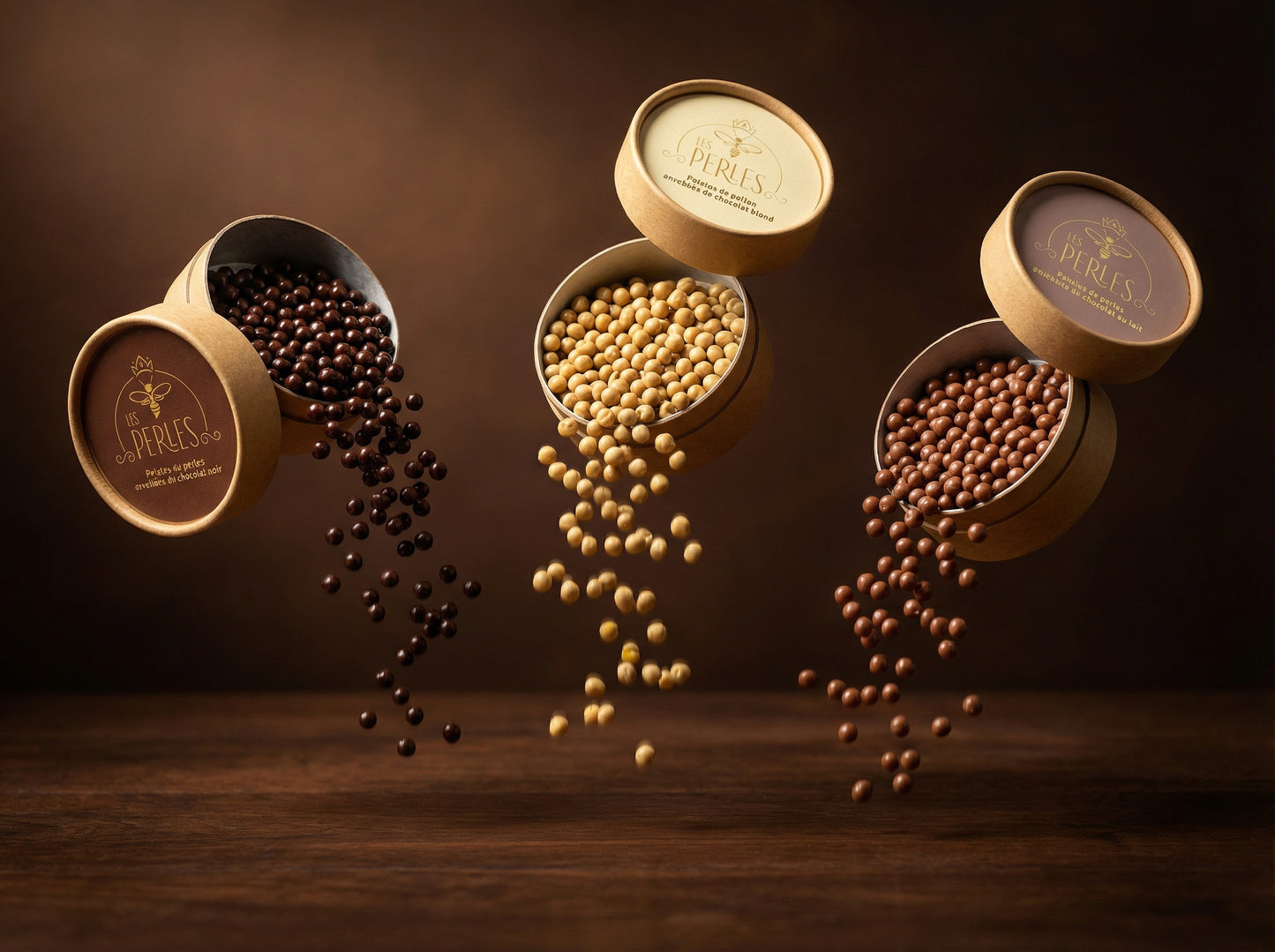 Perles de pollen enrobées de chocolat Blond caramélisé